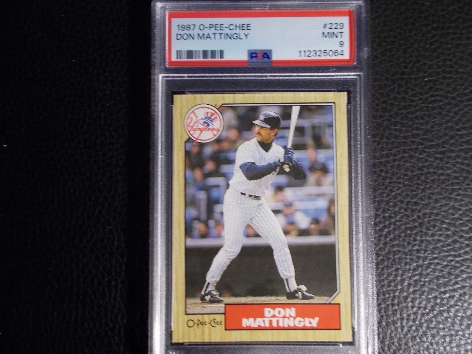 1987 O PEE CHEE #229 DON MATTINGLY PSA 9 !!!