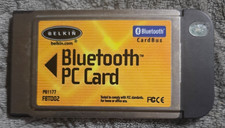 Belkin F8T002 Bluetooth PC Card CardBus Type II Laptop Adapter PCMCIA  Untested