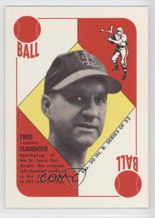 1997 Topps Stars Rookie Reprints Enos Slaughter #14 HOF 0h3