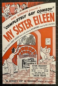 MY SISTER EILEEN 1941 BROADWAY Flyer Handbill Gay NYC Ephemera Theatre RARE