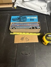 Vtg Tin Litho Greyhound Friction Bus Japan Highway Traveler 