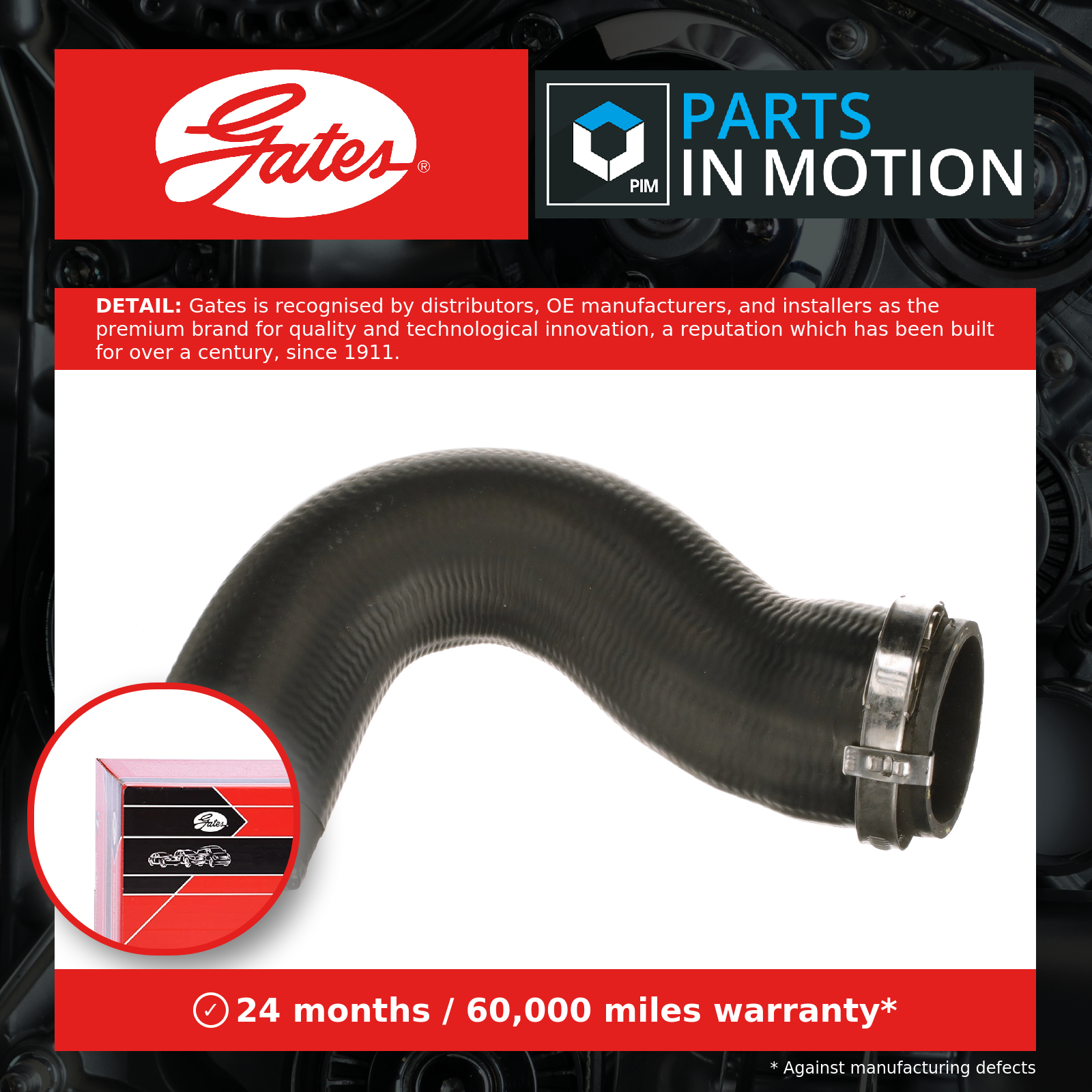 GATES 09-0841 Charger Air Hose for MERCEDES-BENZ - Image 11
