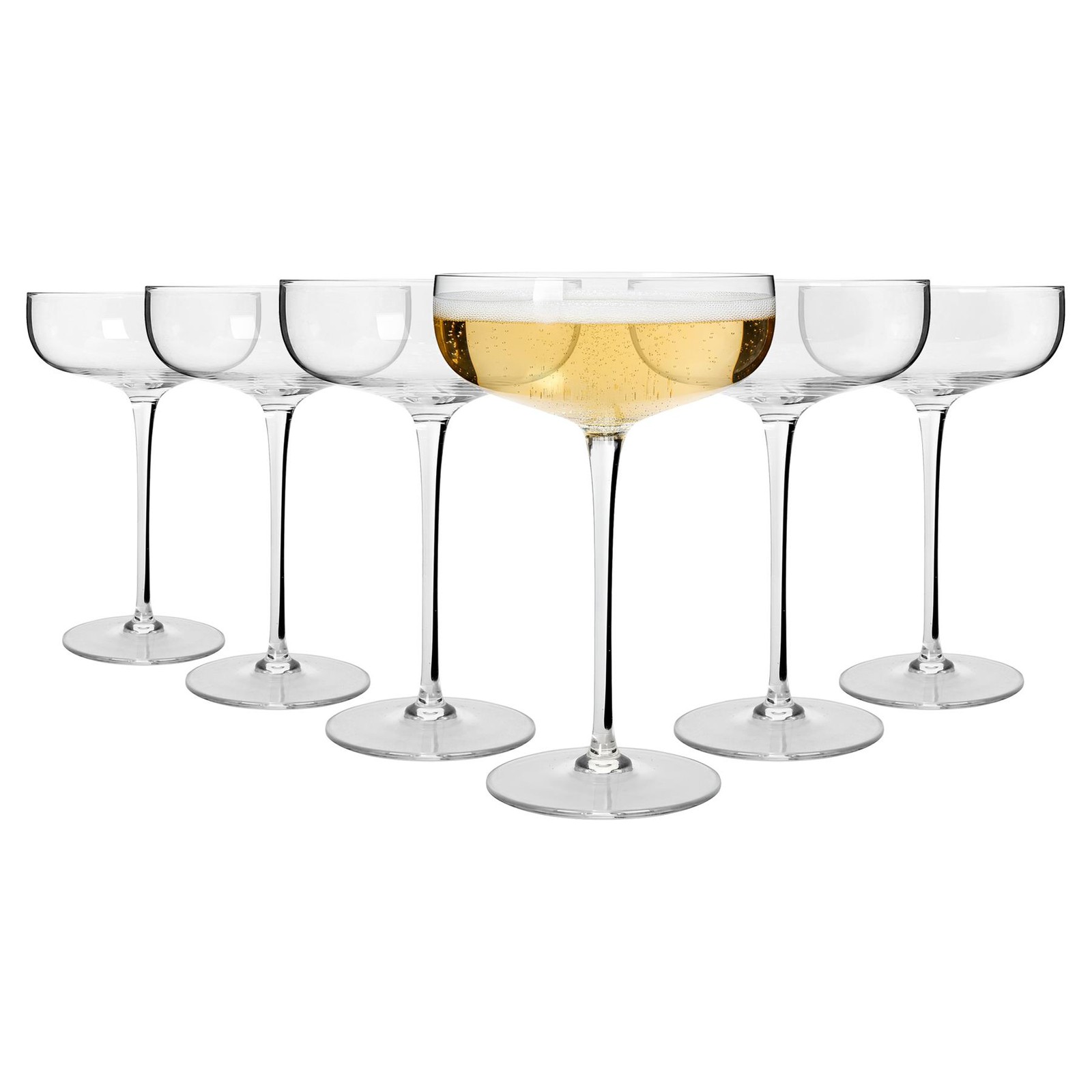 Argon Tableware Hoxton Crystal Champagne Coupe Glasses - 220Ml / 6 - Image 2