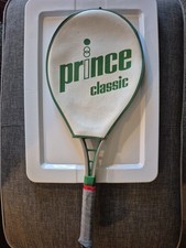 Vintage Prince Classic Aluminum 1982 Tennis Racquet And Cover 4 1/2" Grip