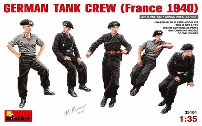 GERMAN TANK CREW (France 1940) / 1:35 - Miniart