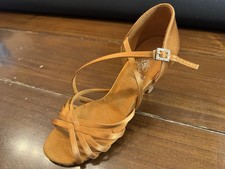SUPADANCE SIZE UK 7 N DARK TAN WOMEN'S LATIN DANCE SHOES