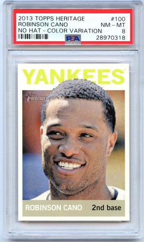 Robinson Cano [No Hat Color Variation] #100 2013 Topps Heritage card