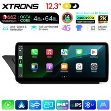 12,3" Für Audi A4 B8 S4 RS4 Autoradio Android 14 8-Kern 4+64GB GPS Navi CarPlay+