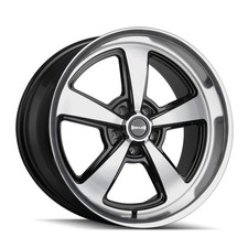 18 Ridler 652 Gloss Black Diamond Cut Face Lip 18x9.5 Wheel 5x5.5 0mm Rim