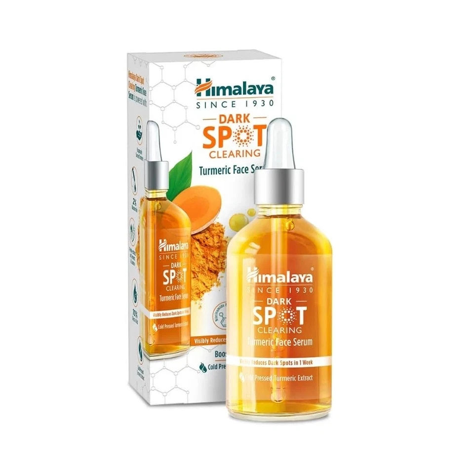 Himalaya Dark Spot Clearing Curcuma Face Serum pour une peau éclatante 30 ml - Photo 1/4