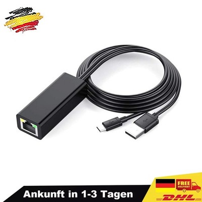 Ethernet Adapter für Amazon Fire TV Stick USB2.0 RJ45 LAN Netzwerkadapter USB DE