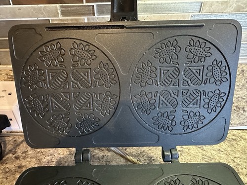 Vintage Villaware Krumkake Bäcker Modell 3900 skandinavischer Keks Pizzellebereiter - Bild 4 von 9