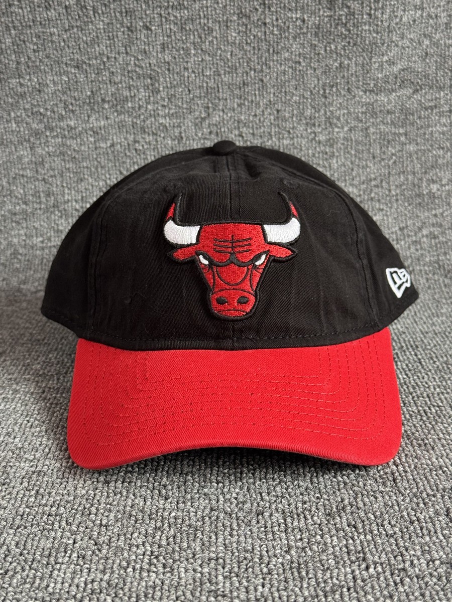 New Era Chicago Bulls NBA Strapback Cap Black Red Hat