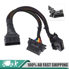 6 Pin OBD2 Splitter Cable 2 in 1 1 male & 2Female Extension Connector Adapter OZ