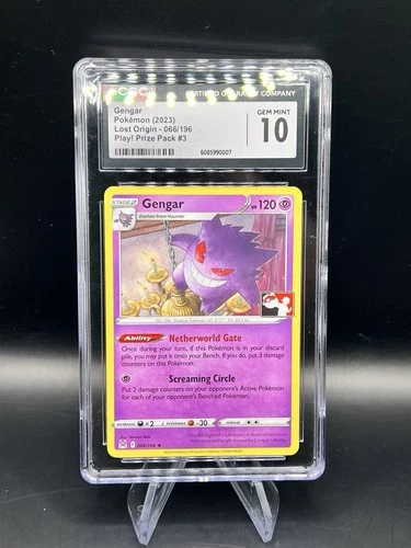 CGC 10 GEM MINT Gengar 066 Prize Pack Series 3 PLAY! Promo Graded Pokemon Card