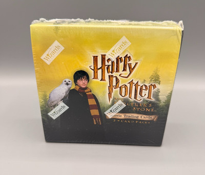 HARRY POTTER & THE SORCERERS STONE MOVIE TRADING CARD FACTORY SEALED BOX 36 PACK