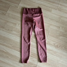 Vuori Clean Evelation Orange Coral Leggings Small - Flawed