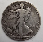 《SILVER》1928-S  50C   Walking Liberty Half Dollar   *GREAT WAY TO BUY SILVER !!
