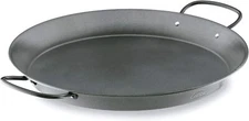 Lacor 45cm Non-stick Round Pan for Paella / Paellera - Black - 60144