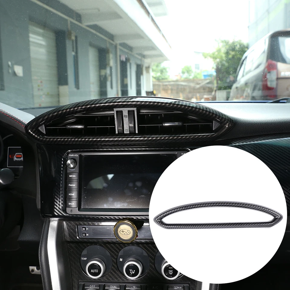 Juego completo de molduras interiores con aspecto de fibra de carbono de 10 piezas para Toyota 86/Subaru BRZ 2012-20 Foto 3 de 4