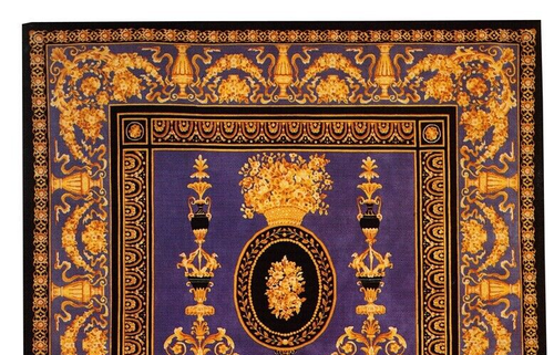 Gianni Versace Neoclassic Cameo Blue Rug 10' x 13' Very fine Hand Knotted - Picture 3 of 3