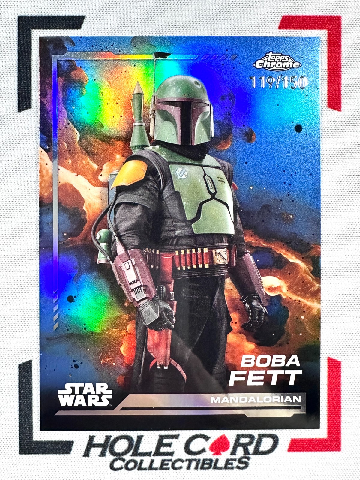 BOBA FETT 2024 Topps Chrome Star Wars #19 Skywalker Blue Refractor /150