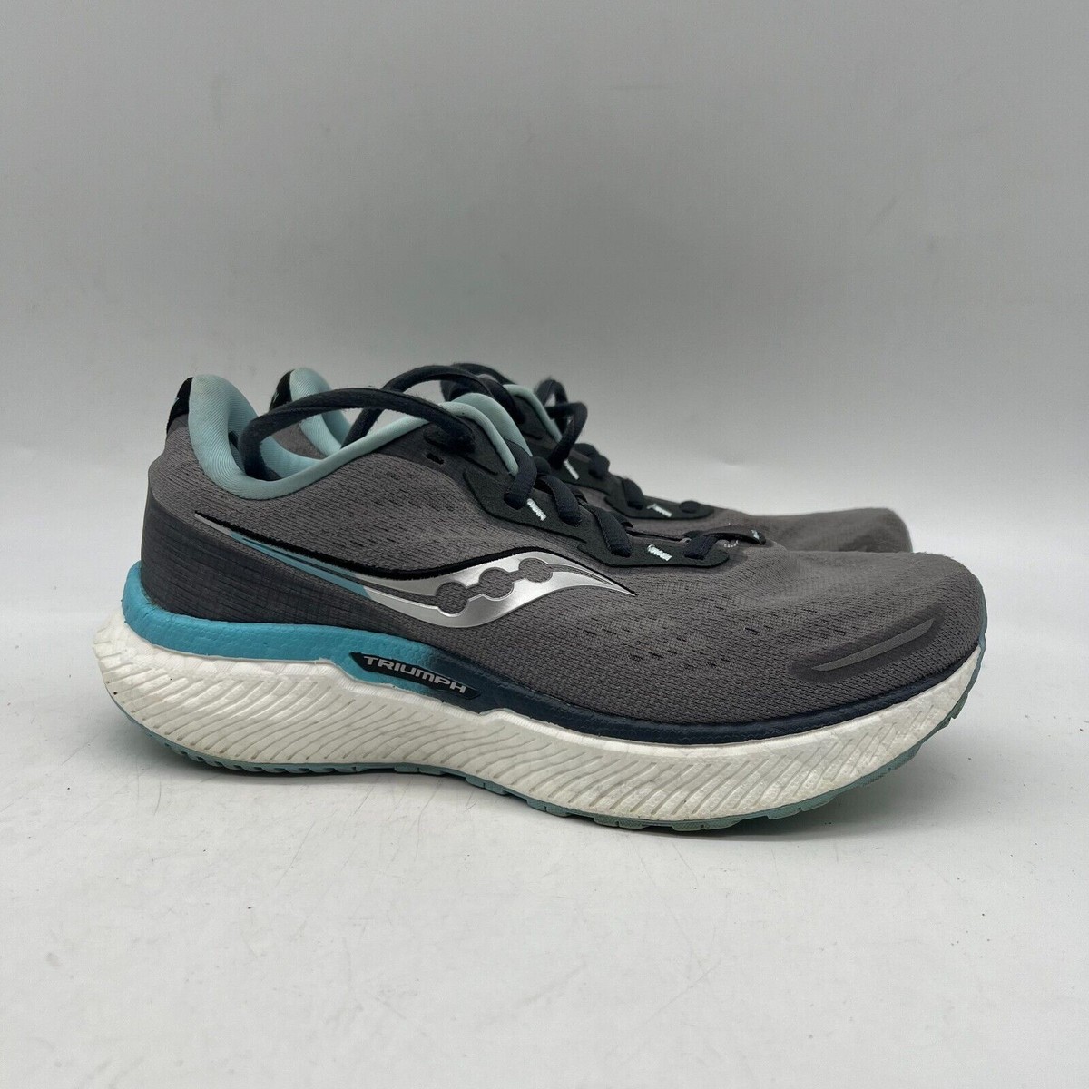Saucony Triumph 19 S10678-20 Women's Gray Low Top Lace Up Running Shoes  Size