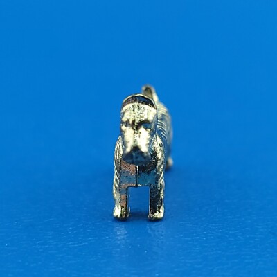 Monopoly Deluxe Scottish Terrier Dog Token Gold Replacement Game