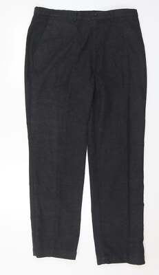IB Diffusion graue Herrenhose aus Baumwollmischung Größe W36 L31 in