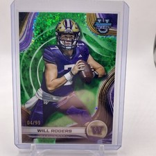 Will Rogers - 2024 Bowman Best University - Green Mini Diamonds /99 - Fuskies