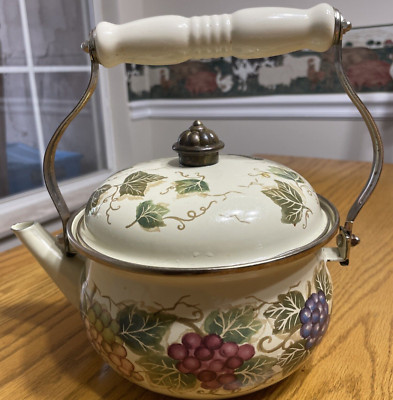 Vintage Tabletops Unlimited Vitro Ceramic Gas Electric Induction Teapot Kettle