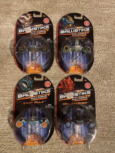 Hot Wheels Ballistiks Full Force SET Invader JET Threat Speeder INVISI BILLY '12 - 第 1/10 張圖片