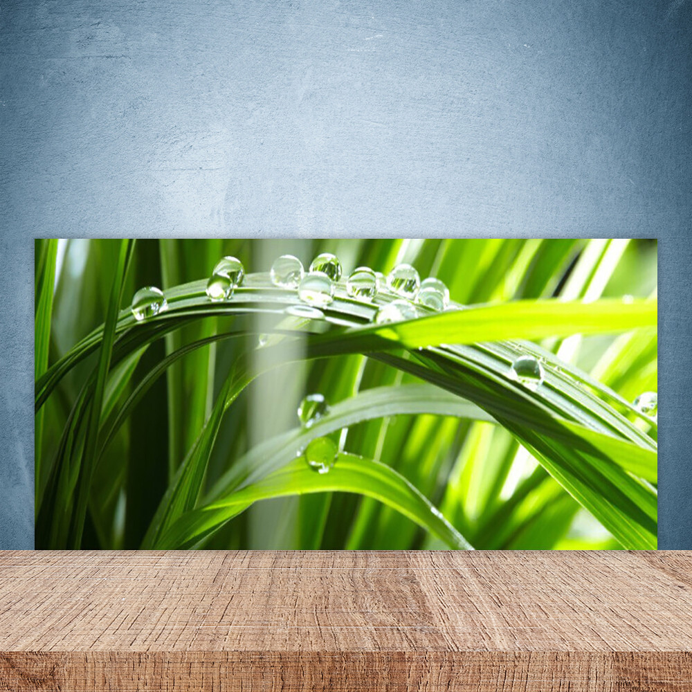 Crédence de cuisine en verre de sécurité 100x50 cm au design floral haut de gamme
