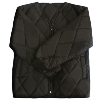 Mens Field Jacket Liners Warm Inner Quilted Black V Neck Jacket US XS-XL