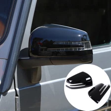2PCS Glossy Black Side View Mirror Cover Cap Fits Mercedes G500 GLE ML GL