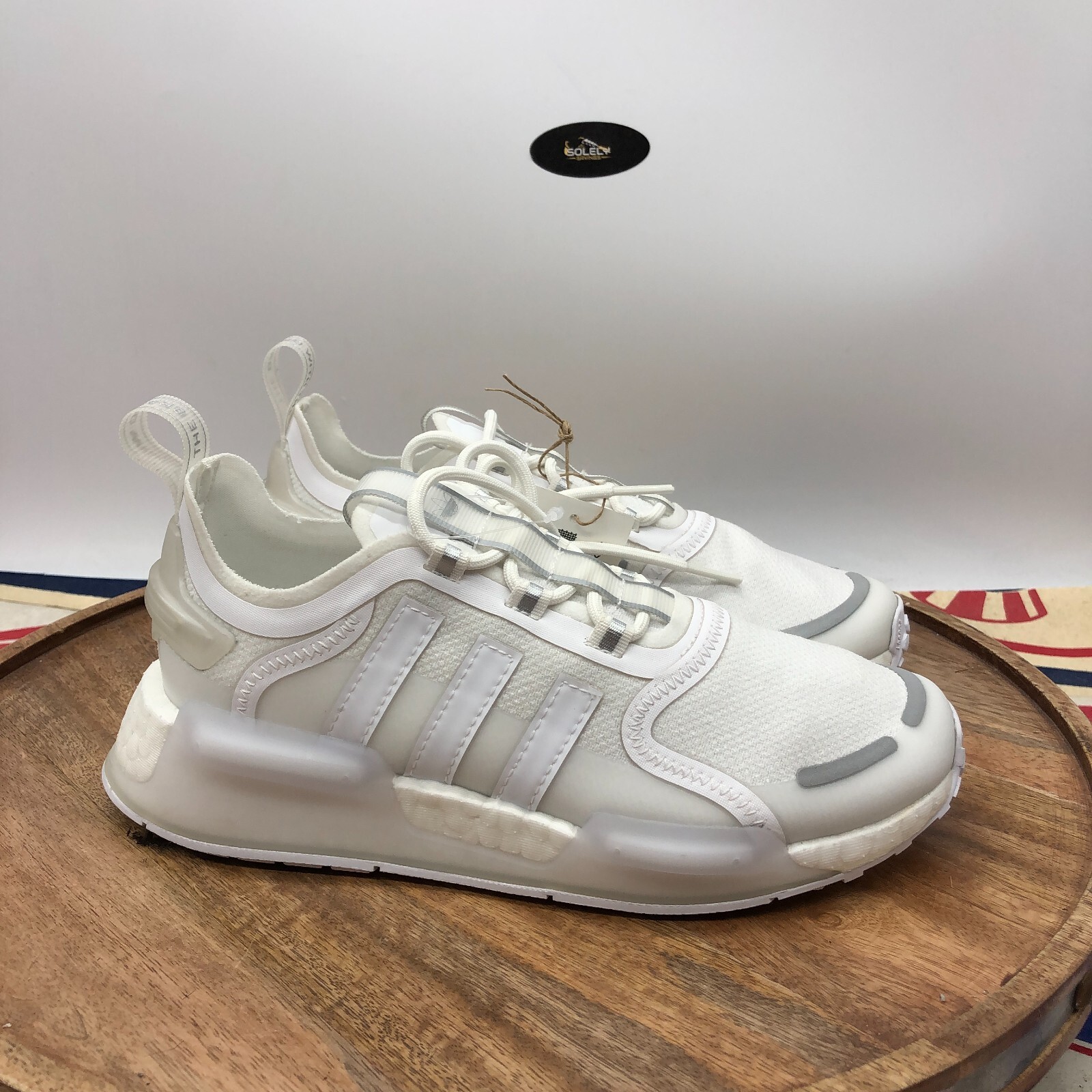 Adidas Womens Original NMD_V3 Triple White Running Sneakers Shoes Size 6 GZ2133