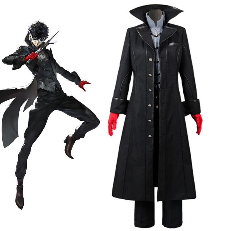 Anime Game Persona 5 Joker Protagonist Cosplay Costume Uniform Halloween  Outfits