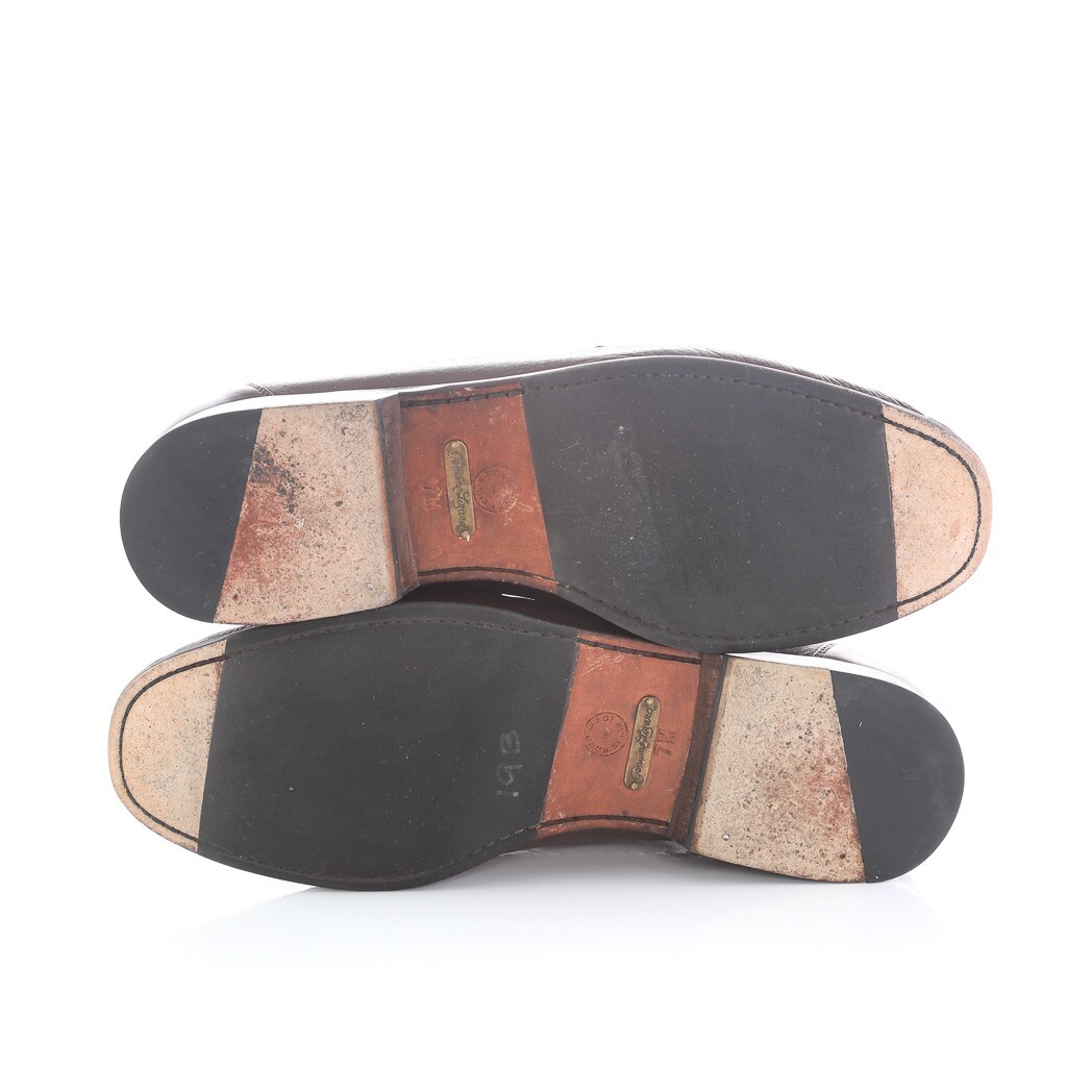 Miguel Angel Dark Brown Genuine Lizard Skin Tassel Loafers  display picture 2