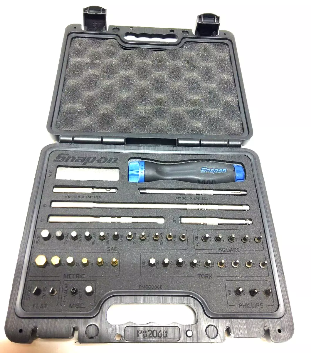 Snap on ratcheting cheap screwdriver bit set