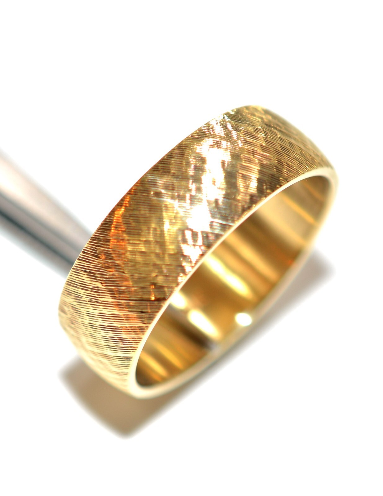 14K Solid Gold Ring Band Ring Wedding Band Weddin… - image 4