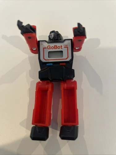 Vintage 1984 Gobot "Gong" Robot Impulse Magnet Clock Watch Toy Figure HTF RARE