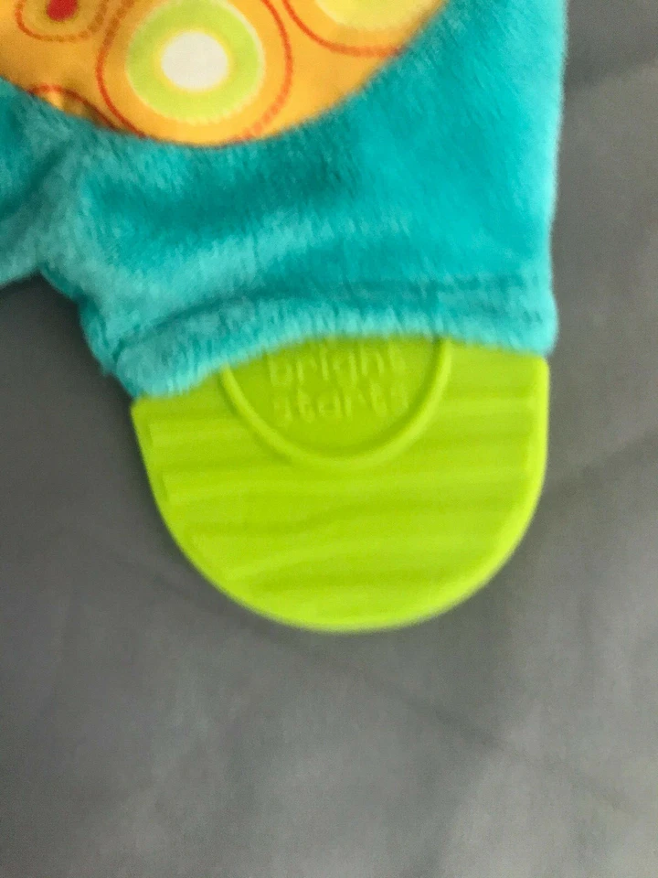 ELEPHANT Plush TEETHER Crinkle Belly Toy Stuffed baby Bright Starts Rattle - Image 4 of 4