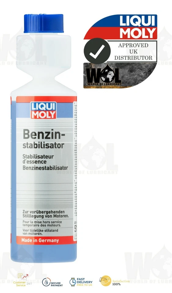 10x250 Ml Liqui Moly 5107 Dispensing Bottle Benzin-stabilisator Additive