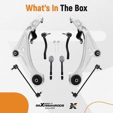 Suspension Kit Front Lower Control Arms Tie Rod Sway Bar for Nissan Altima 07-12