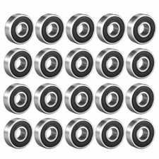 608-2RS Ball Bearing 8x22x7 Two Rubber Sealed Chrome Skateboard 608RS 20 QTY
