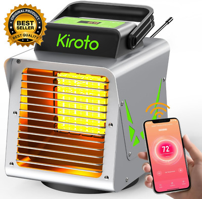Greenhouse Heater 1500W with APP Remote Control, Greenhouse Heater with Thermost
