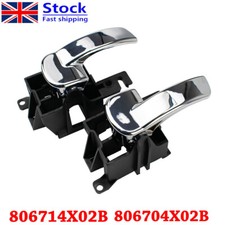 2X Inner Door Handle Left/Right Front Rear For Nissan Navara D40 Pathfinder R51