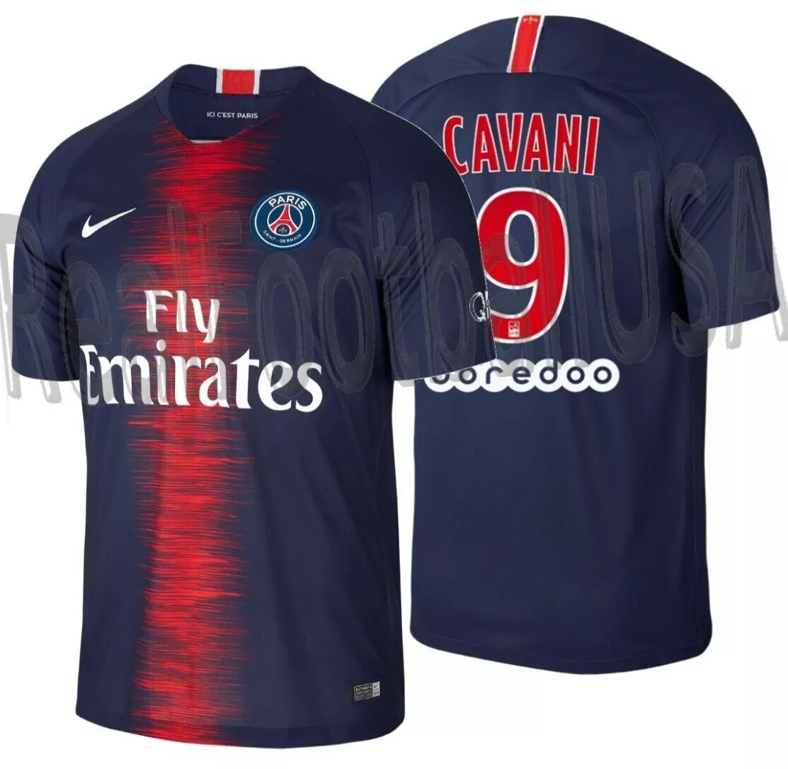 NIKE EDINSON CAVANI PARIS SAINT GERMAIN PSG HOME JERSEY 2018 19 eBay