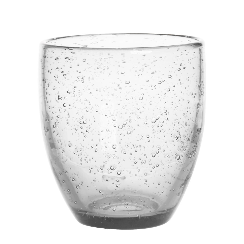 Verre artisanal bullé 35 cl transparent Table Passion haut de gamme