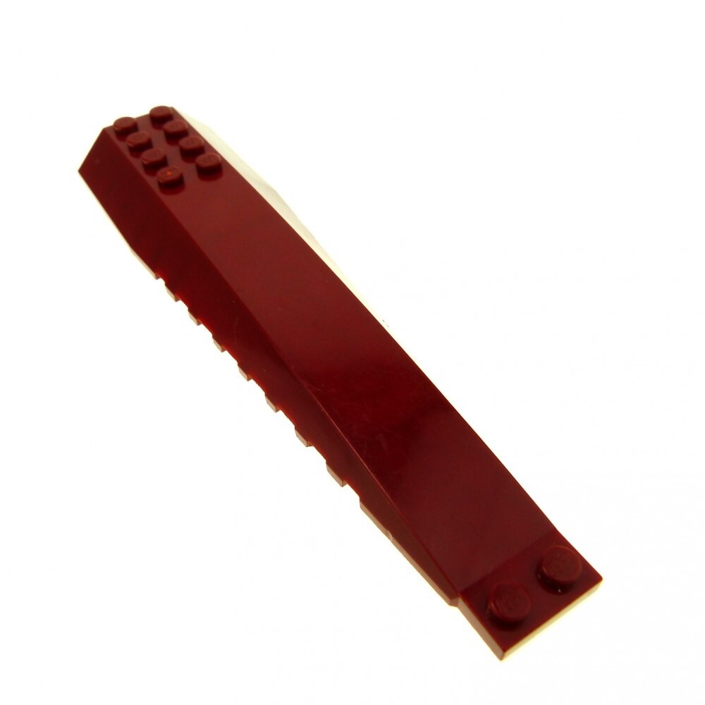 1x Lego Wedge Wing Plate 16x4x1 Dark Red Slope Brick Dino 2010 45301